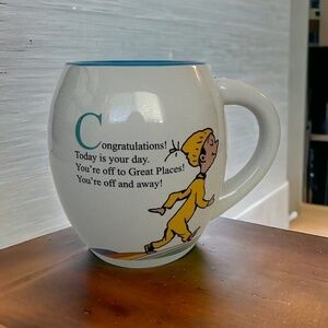 Dr. Seuss Tea/Coffee Mug Oversized "Oh The Places you'll go" Microwave/Dish Safe